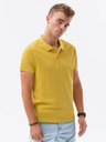 Ombre Clothing Žlté pánske polo tričko Ombre Clothing