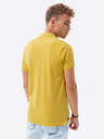 Ombre Clothing Žlté pánske polo tričko Ombre Clothing