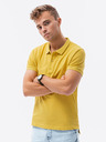 Ombre Clothing Žlté pánske polo tričko Ombre Clothing