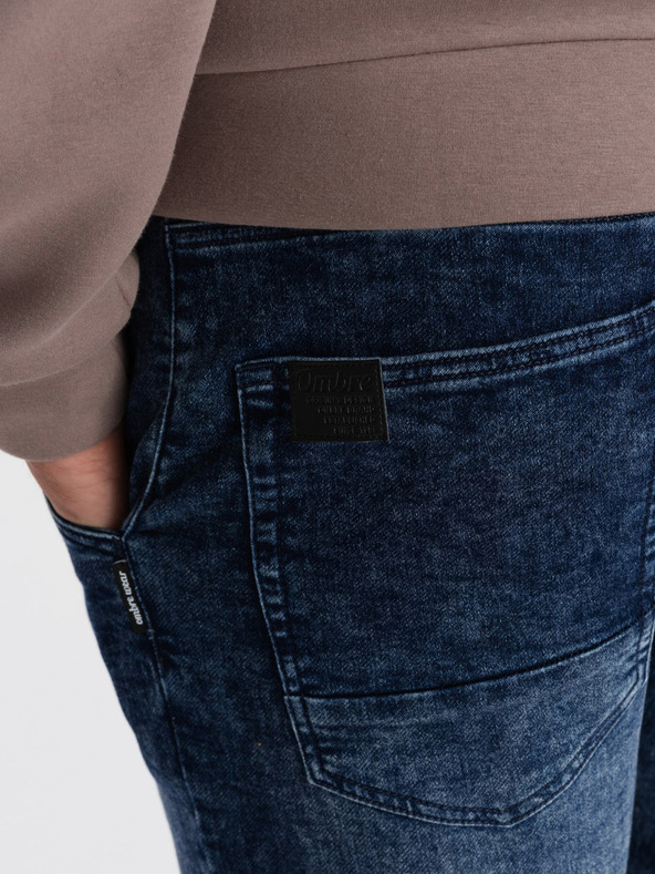 Ombre Clothing Tmavomodré pánske džínsy Ombre Clothing