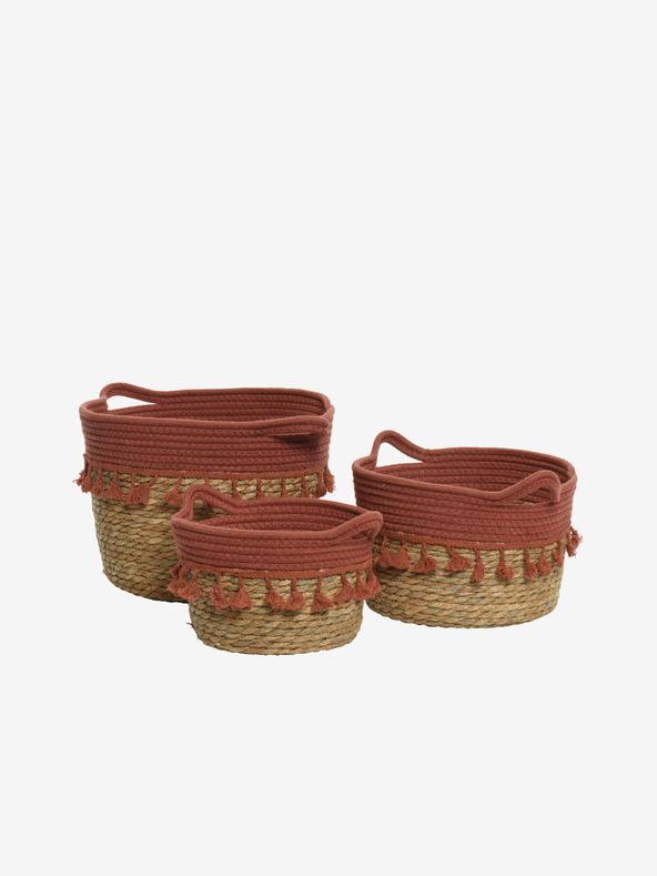 Kaemingk Súprava troch úložných košíkov v hnedej farbe Kaemingk