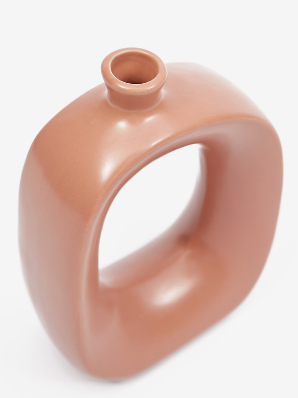 Kaemingk Hnedá keramická váza Kaemingk