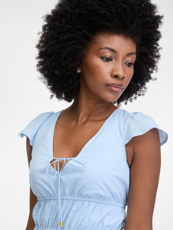 Orsay Svetlomodré dámske maxišaty ORSAY