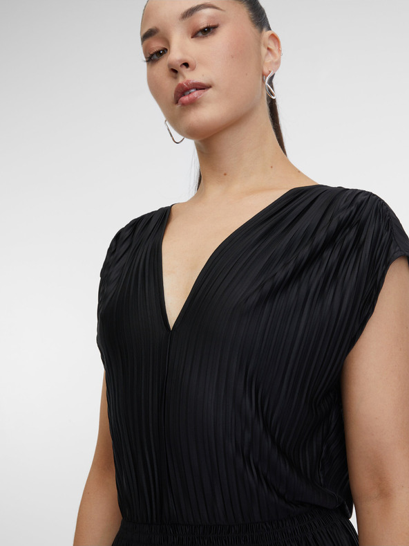 Orsay Čierne dámske midi šaty ORSAY