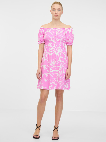 Orsay Svetloružové dámske šaty ku kolenám ORSAY