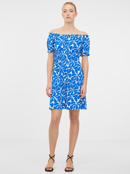 Orsay Modré dámske šaty ku kolenám ORSAY