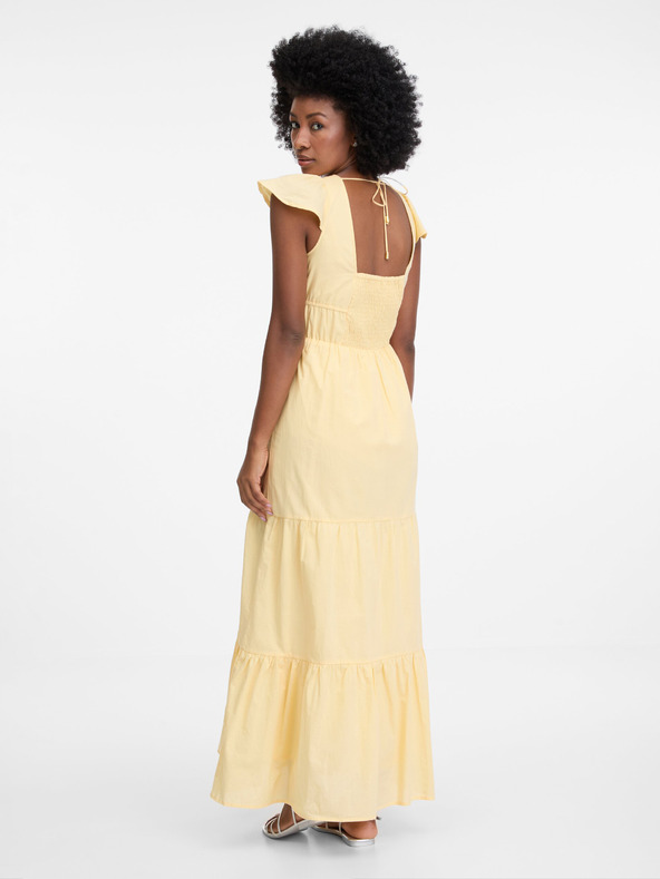 Orsay Žlté dámske maxišaty ORSAY