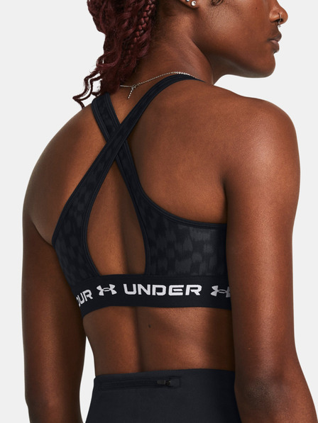 Under Armour Dámska podprsenka Under Armour Crossback Mid Print