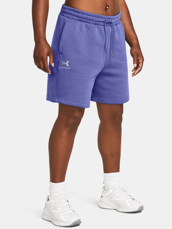Under Armour Fialové dámske šortky Under Armour UA Essl Flc Relax BF