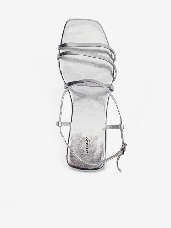 Orsay Strieborné dámske sandále ORSAY