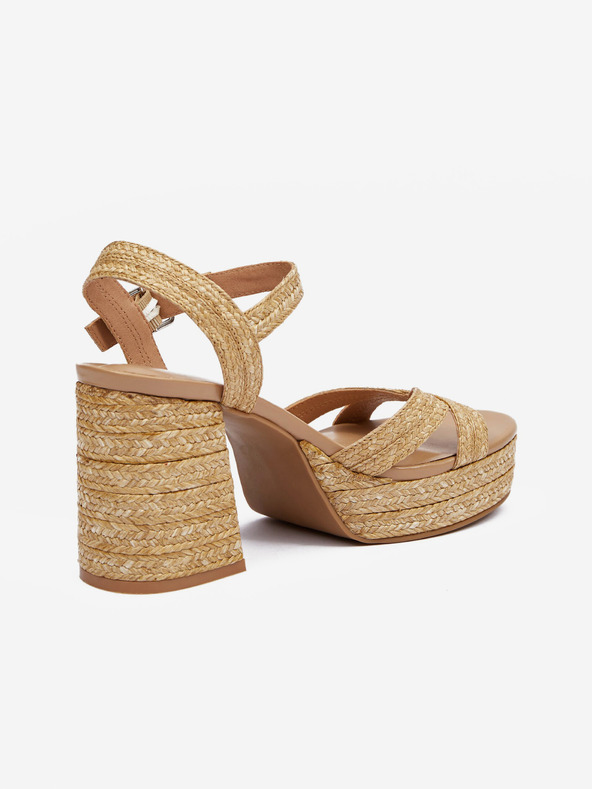 Orsay Hnedé dámske sandále na podpätku ORSAY