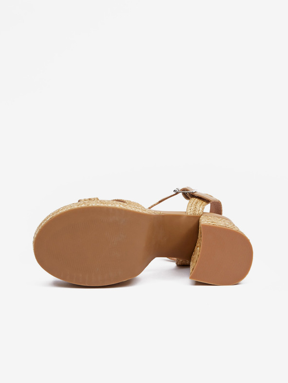 Orsay Hnedé dámske sandále na podpätku ORSAY