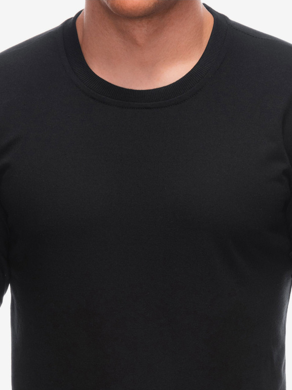 Edoti Čierna pánska základná mikina Edoti