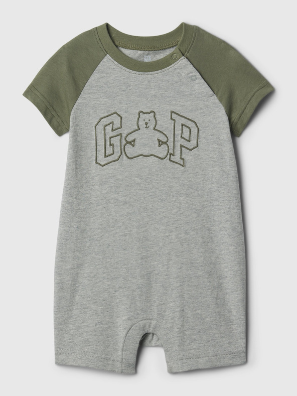 GAP Baby krátky overal s logom GAP