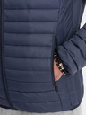 Ombre Clothing Tmavomodrá pánska ľahká prešívaná bunda Ombre Oblečenie
