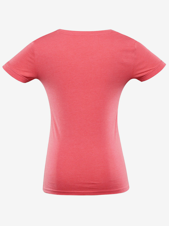 ALPINE PRO Červené dámske športové tričko s potlačou ALPINE PRO Nega