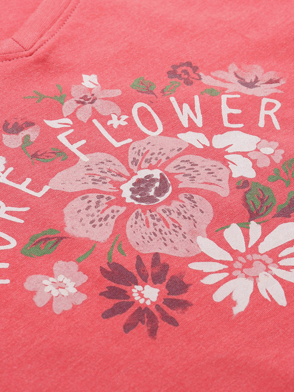 ALPINE PRO Červené dámske športové tričko s potlačou ALPINE PRO Nega