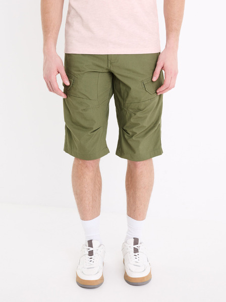 Celio Khaki pánske šortky Celio Bocourtbm1