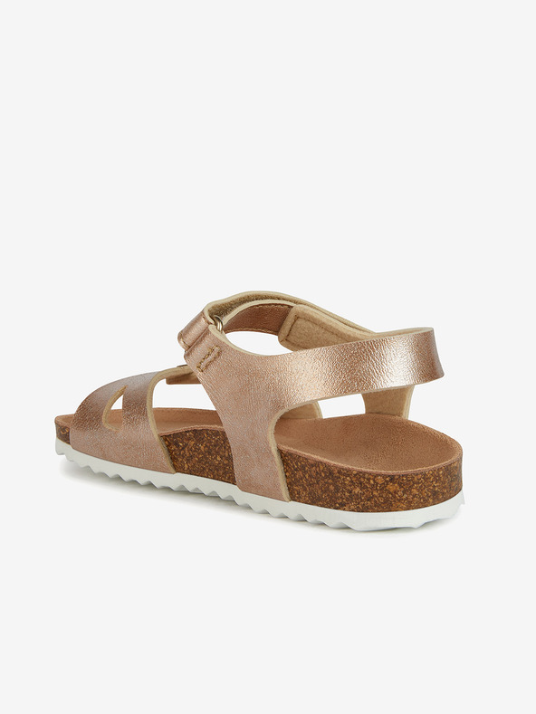 Geox Dievčenské sandále v zlatoružovej farbe Geox Adriel