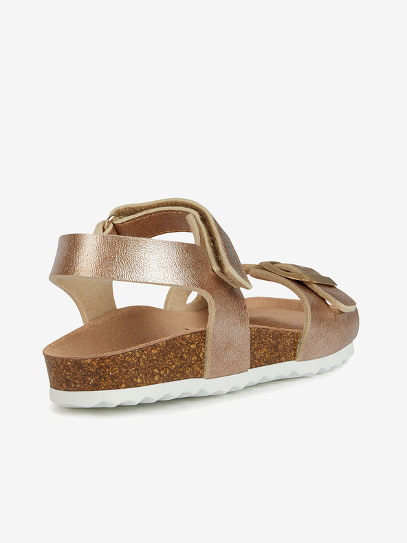 Geox Dievčenské sandále v zlatoružovej farbe Geox Adriel