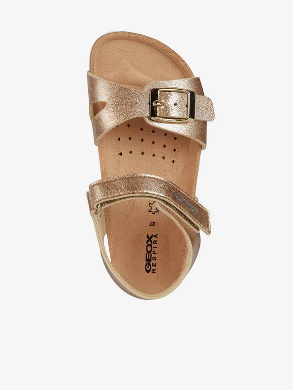 Geox Dievčenské sandále v zlatoružovej farbe Geox Adriel