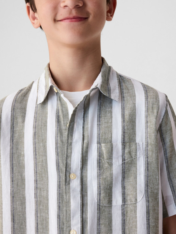 GAP Detská ľanová košeľa GAP