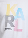 Karl Lagerfeld Biele pánske tričko KARL LAGERFELD