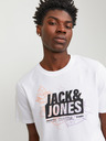 Jack & Jones Biele pánske tričko Jack & Jones Map