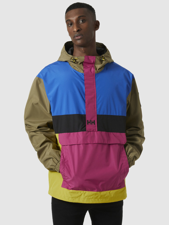 Helly Hansen Ružovo-zelená pánska ľahká bunda HELLY HANSEN Play Anorak