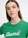 Puma Zelené dámske tričko Puma ESS+ Script Tee