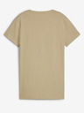 Puma Puma ESS+ Metallic Logo Tee Béžová dámska