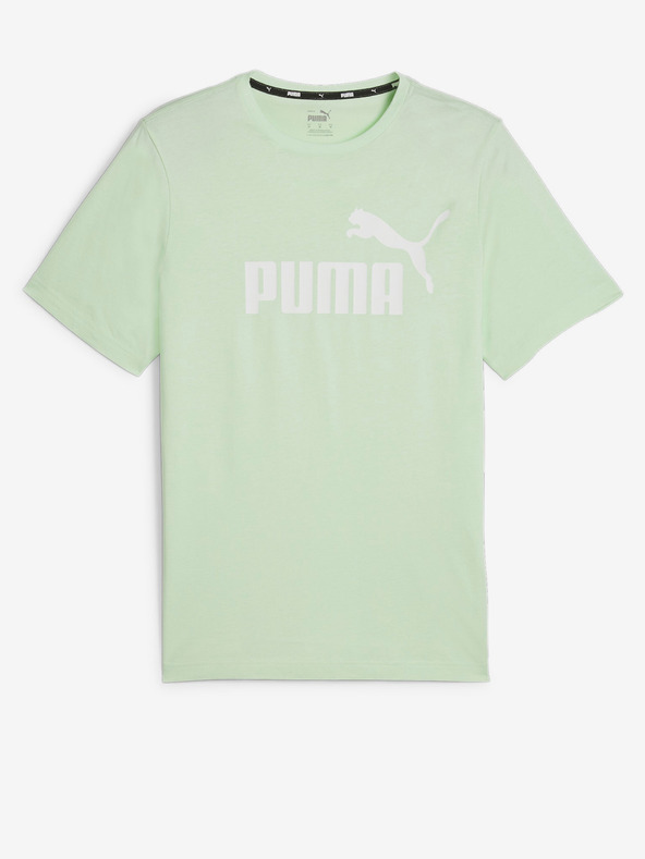 Puma Svetlozelená Pánske tričko s logom Puma ESS
