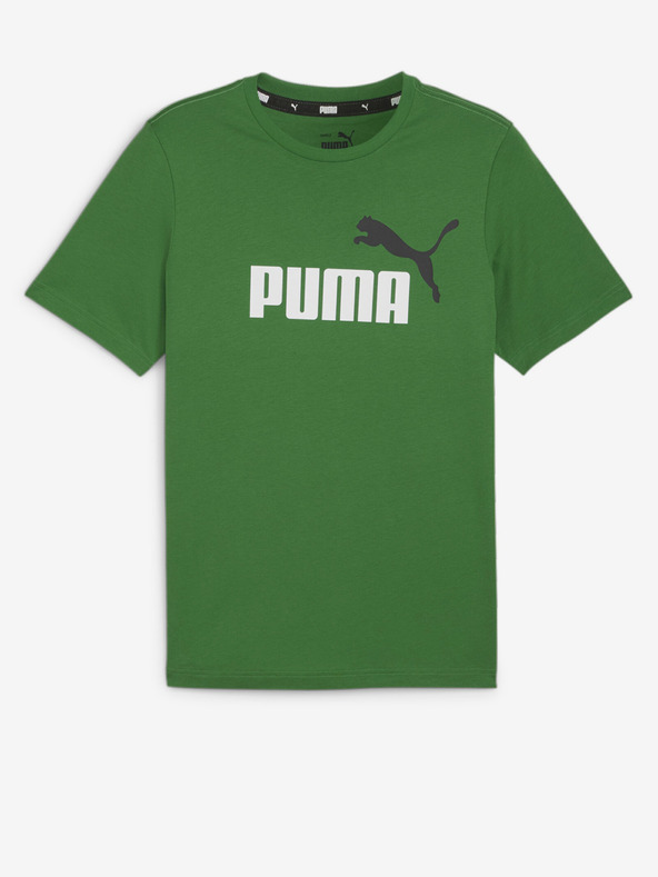 Puma Green Pánske tričko Puma ESS+ 2 Col Logo Tee