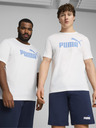 Puma Biele pánske tričko s logom Puma ESS