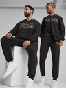Puma Čierna pánska tepláková bunda Puma Squad