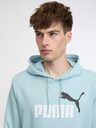 Puma Svetlomodrá pánska mikina Puma ESS+ 2 Col Big Logo Hoodie TR