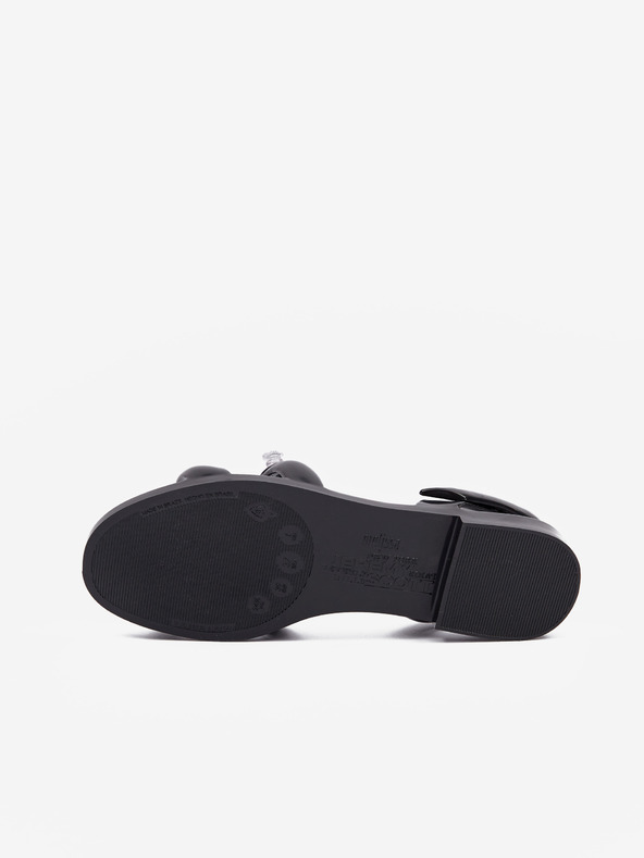 Melissa Čierne dámske sandále Melissa Tube + Jeremy Scott