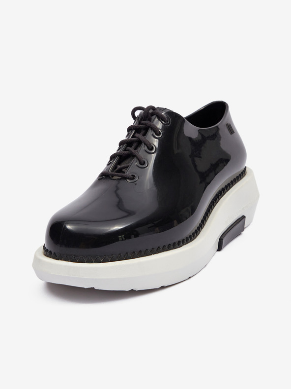 Melissa Čierne dámske poltopánky Grunge + Vitorino Campos