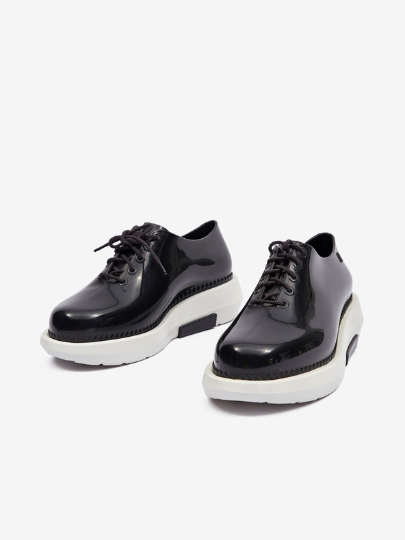 Melissa Čierne dámske poltopánky Grunge + Vitorino Campos