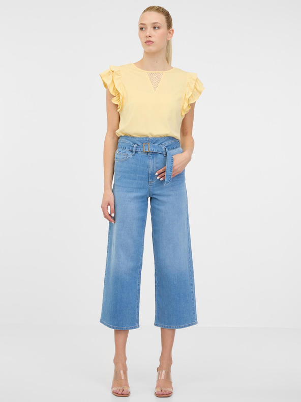 Orsay Žlté dámske tričko s krátkym rukávom ORSAY