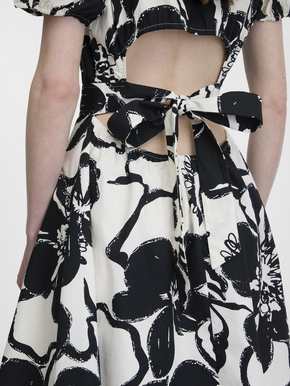 Orsay Čierne dámske vzorované šaty ORSAY