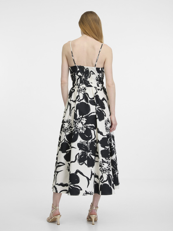 Orsay Čierne dámske vzorované šaty ORSAY