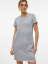 Vero Moda Modro-biele dámske pruhované šaty Vero Moda Abby