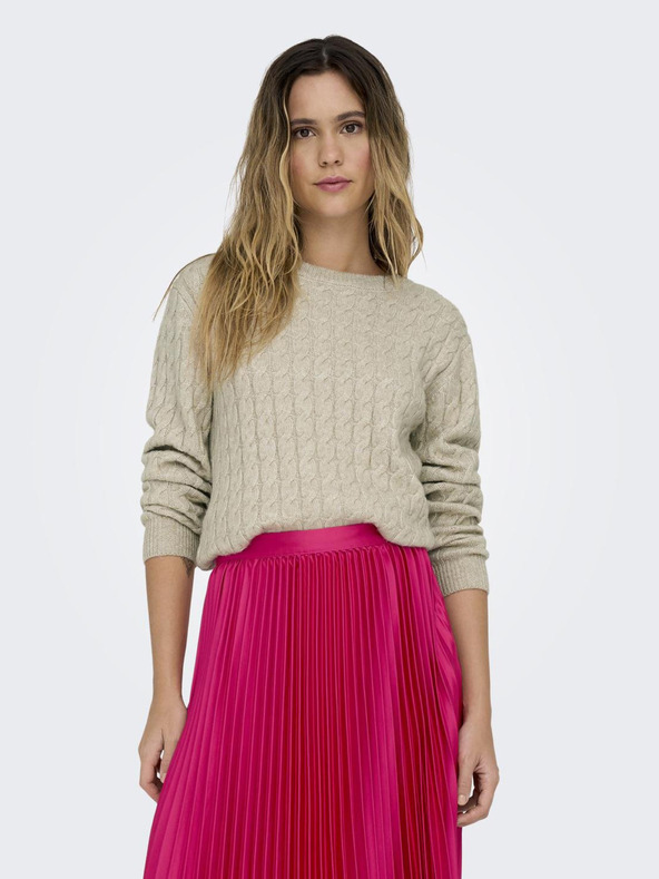 Jacqueline de Yong JDY Sarah Tmavoružová dámska saténová plisovaná midi sukňa