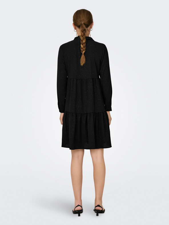 Jacqueline de Yong Čierne dámske vzorované šaty JDY Piper