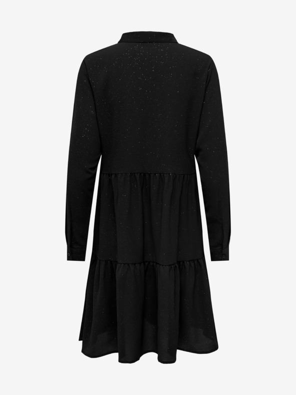 Jacqueline de Yong Čierne dámske vzorované šaty JDY Piper