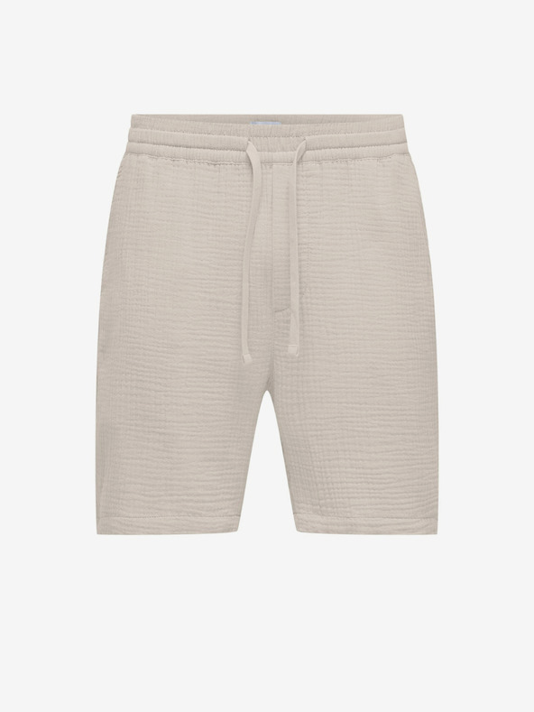 ONLY & SONS Béžové pánske krátke nohavice ONLY & SONS Tel
