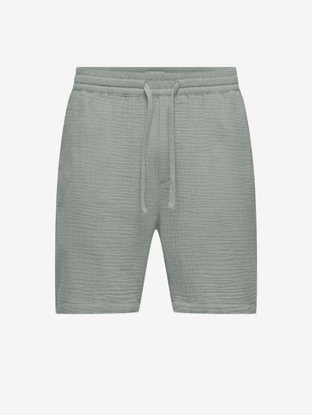 ONLY & SONS Sivé pánske krátke nohavice ONLY & SONS Tel
