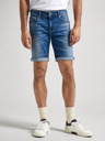 Pepe Jeans Modré pánske džínsové šortky Pepe Jeans