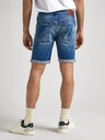Pepe Jeans Modré pánske džínsové šortky Pepe Jeans